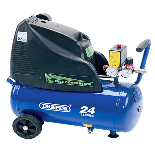 Oil Free Compressor 24ltr with wheels