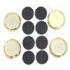 4 Brass Castor Cups and 8 Felt Pads - Image 2