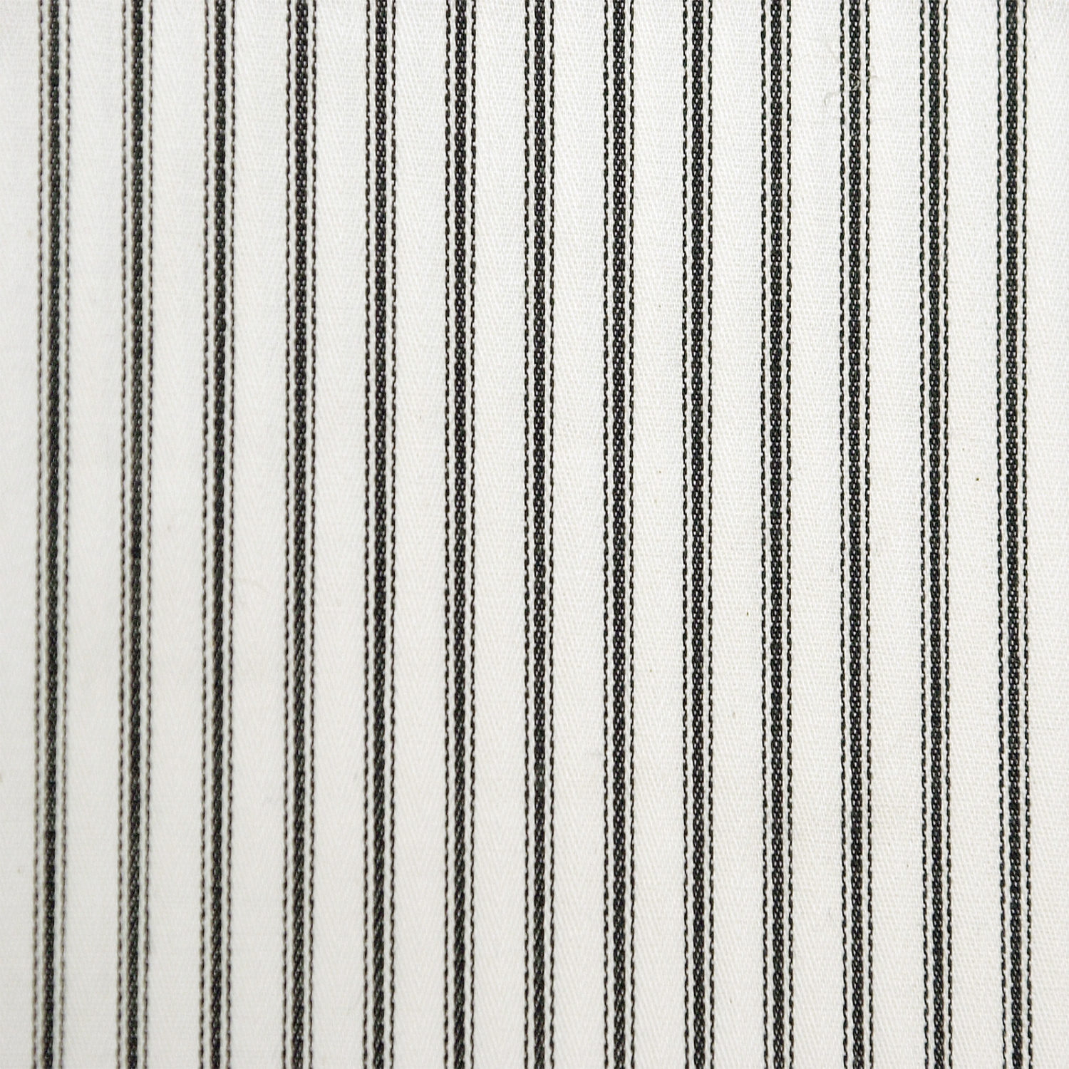 Black & White Ticking Fixed Top Fabric J A Milton