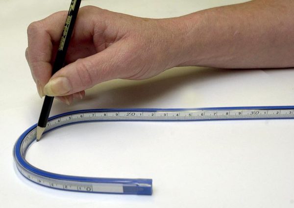 Flexicurve Shape Template
