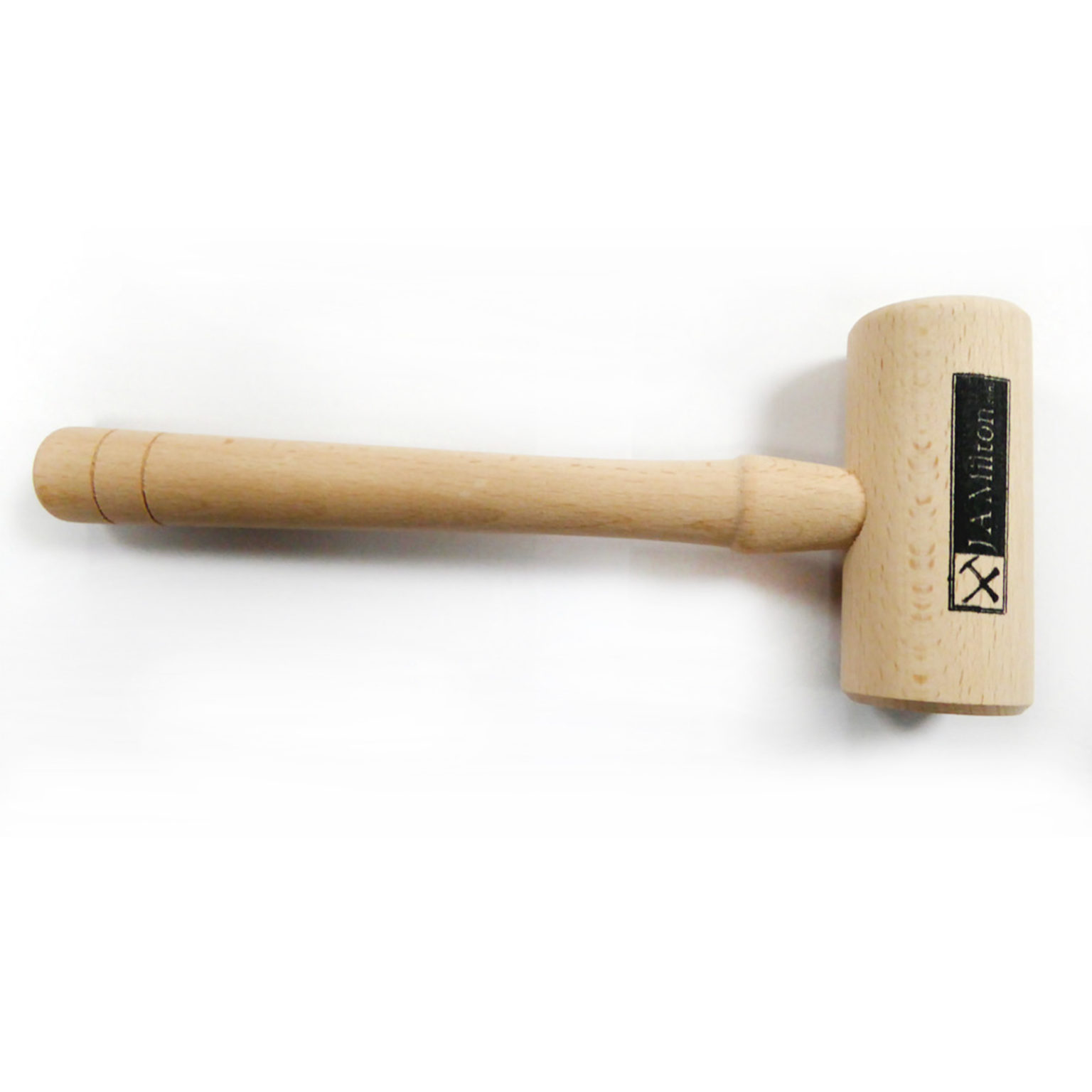 ROUND Wooden Mallet 1 3/4 inch face J A Milton