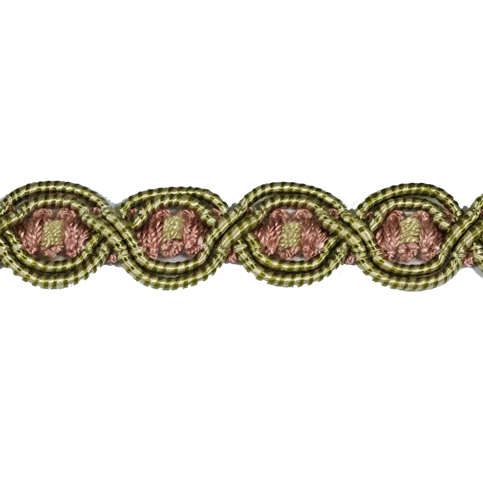 London Eye Braid - Colour. 7090 Pink/Green