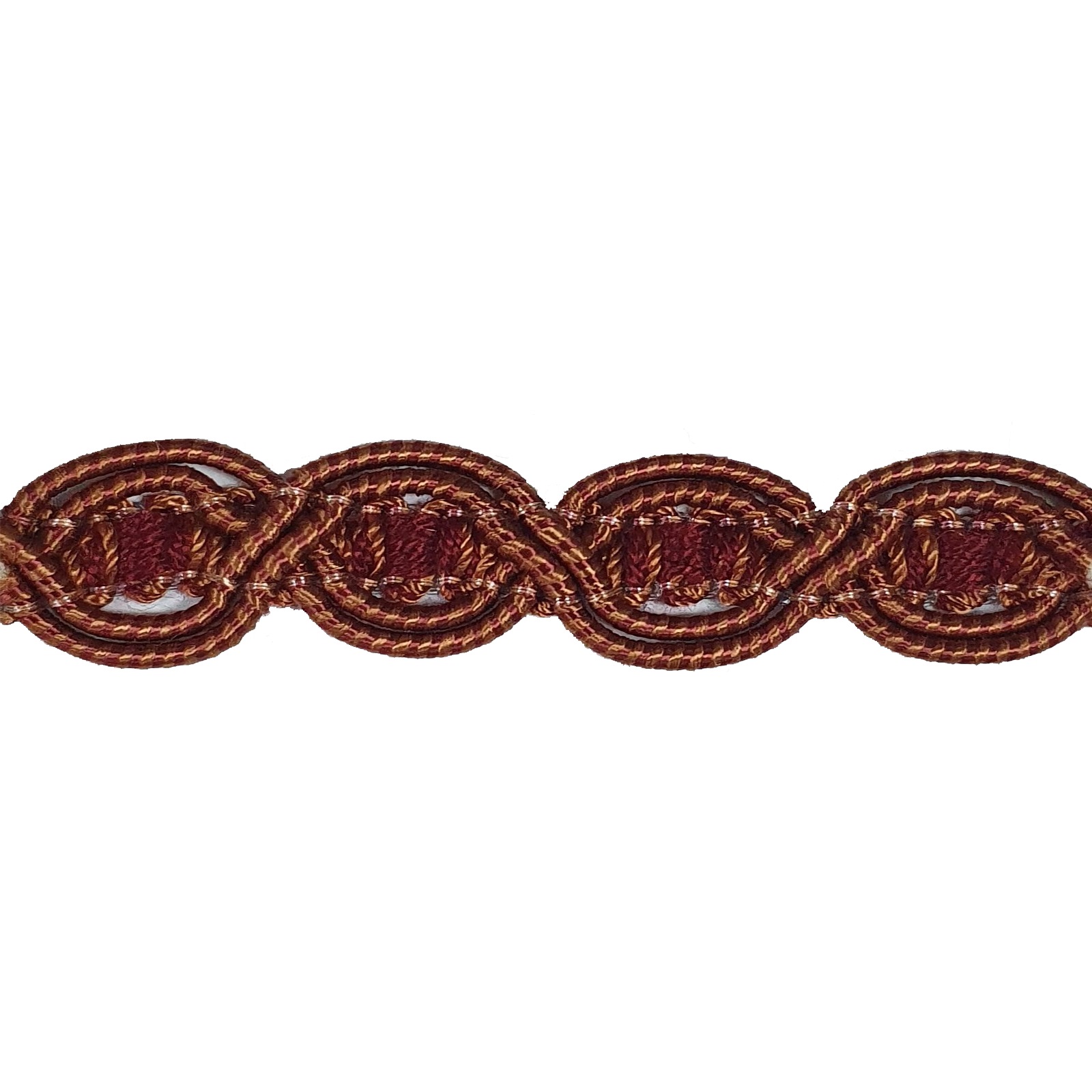 London Eye Braid - Colour. 7096 Red/Rust