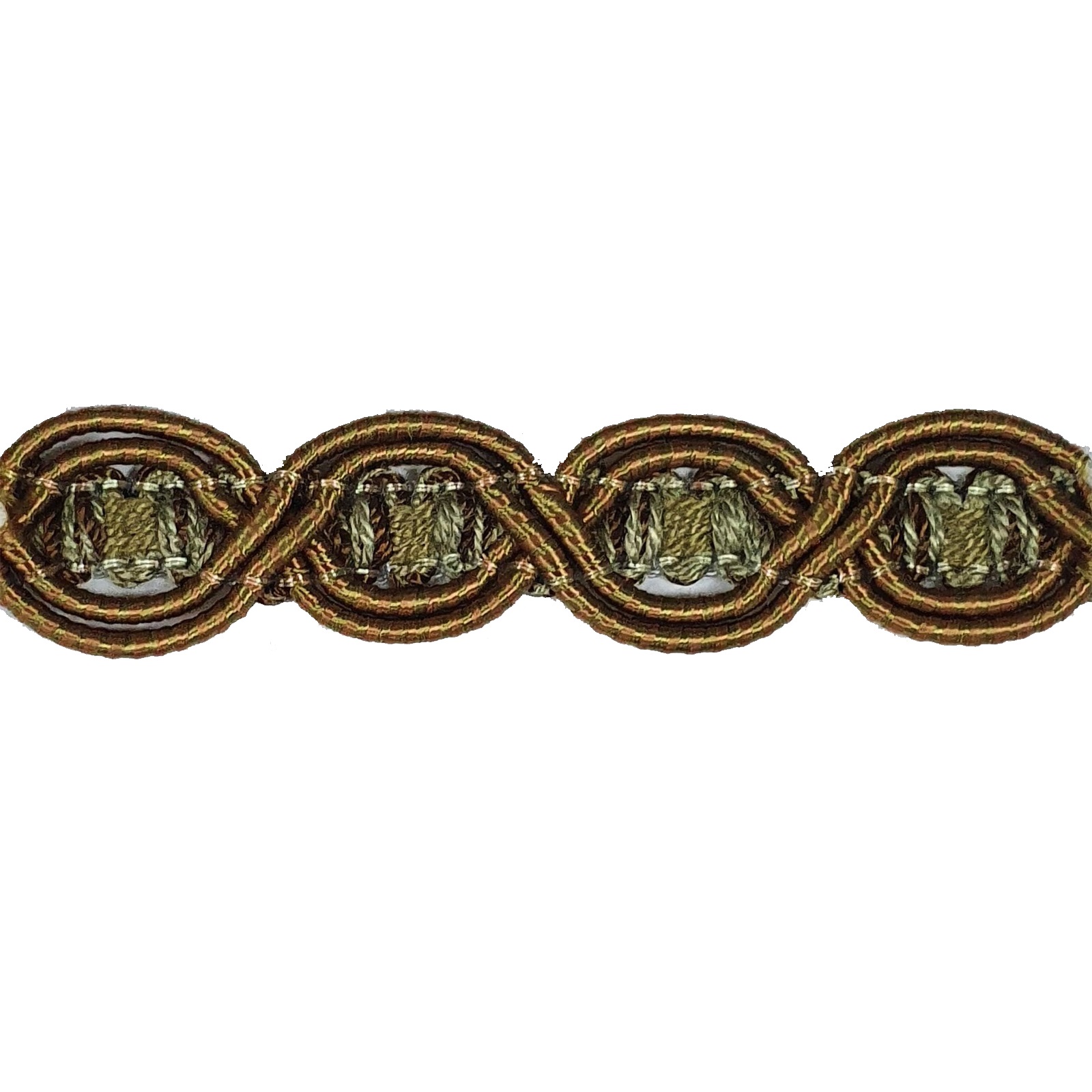 London Eye Braid - Colour. 7097 Copper/Brown