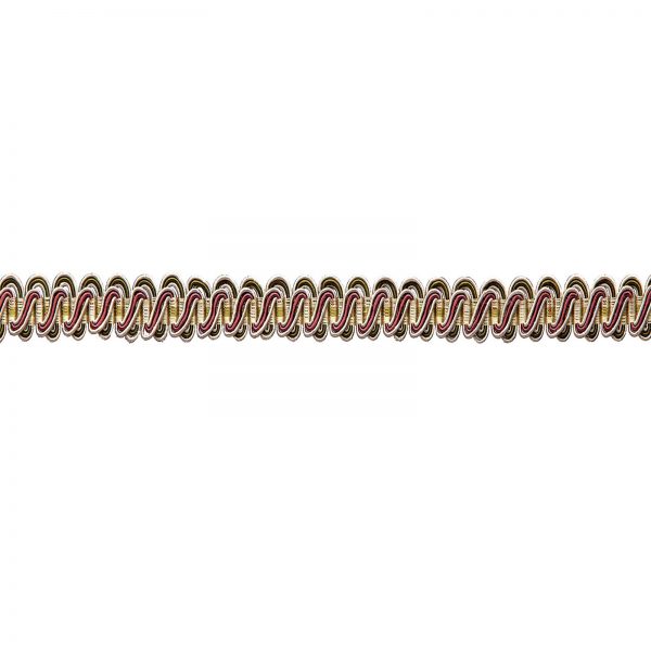 Scroll Gimp Braid Col.1603  Green/Pink Mix