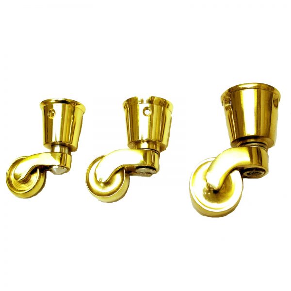 Round Socket Cup - Solid Brass Castors