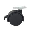 Twin Wheel Black Nylon Castors - Image 2