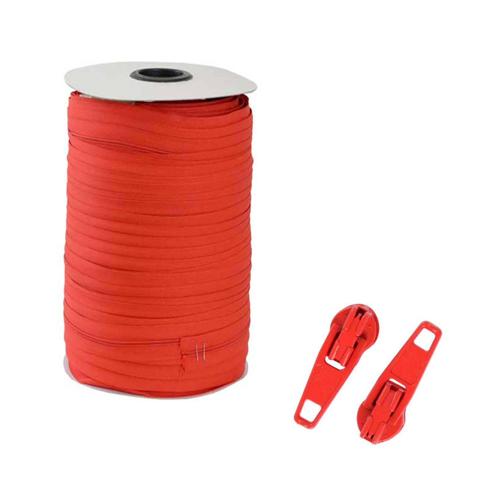 No 3 Continuous Zipping Red J A Milton
