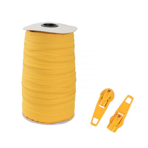 No 3 Continuous Zipping - Yellow