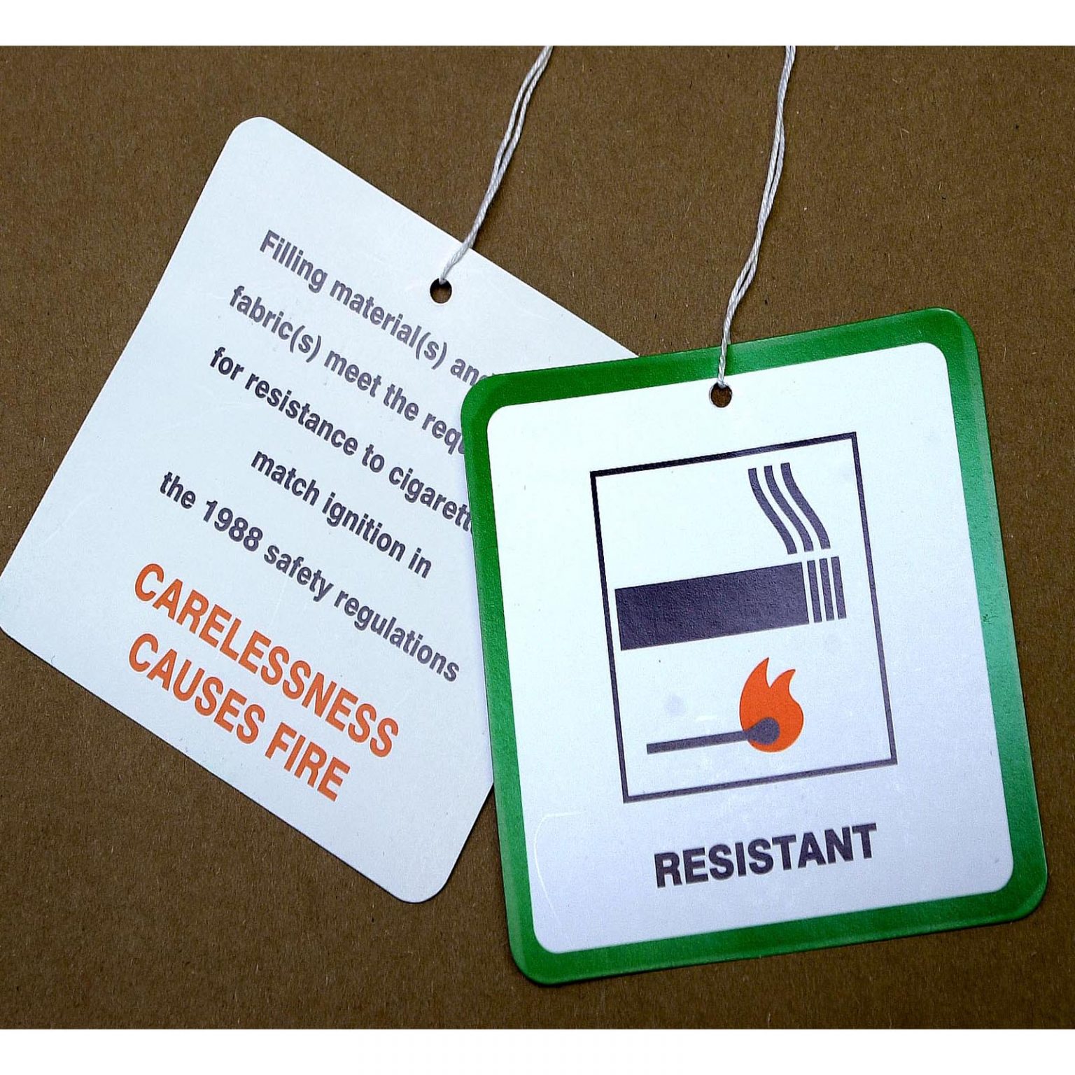 Cig/Match Resistant Swing Label Comp Green J A Milton