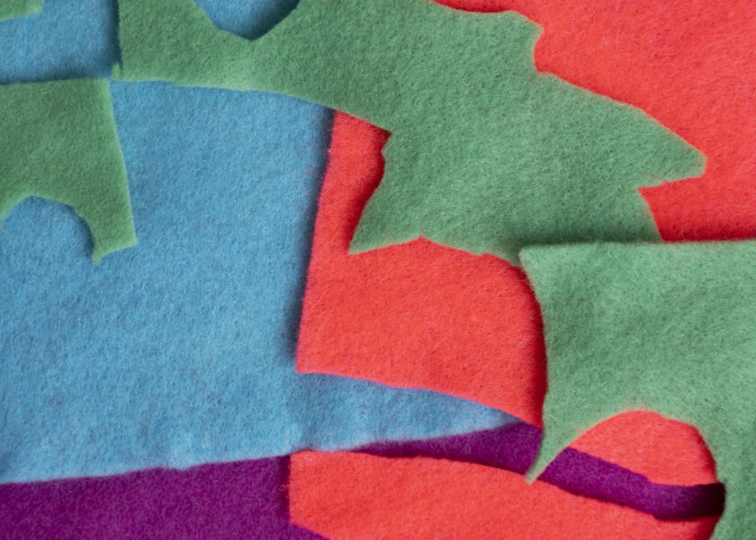 using leftover fabric